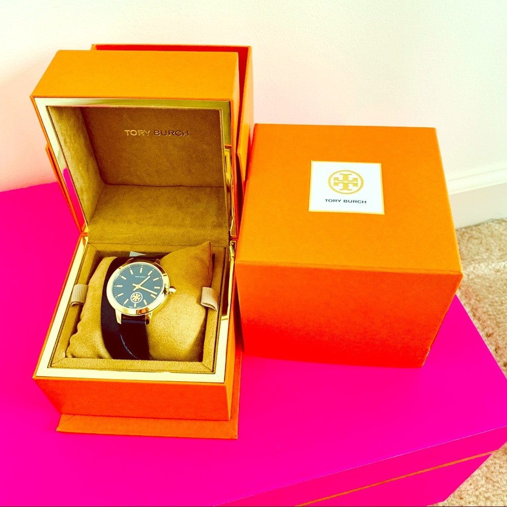 NEW! Tory Burch Navy Wrap Watch
